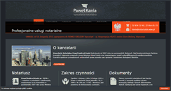 Desktop Screenshot of notariusz-kania.com