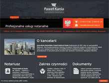 Tablet Screenshot of notariusz-kania.com